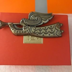 James Avery Retired Sterling Sil Guardian Angel Pin Brooch Gift Box 2 3/4” 17 Gr